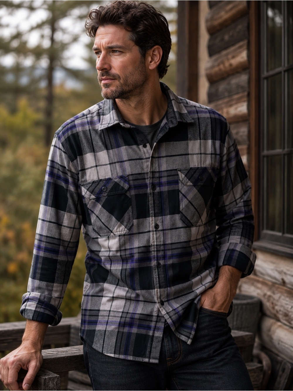 Burton Durable Goods Organic Cotton Plaid Flannel XXL*